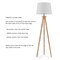 Hastings Home Hastings Home Tripod LED Floor Lamp-Natural Finish 343209WPV - alternate 2